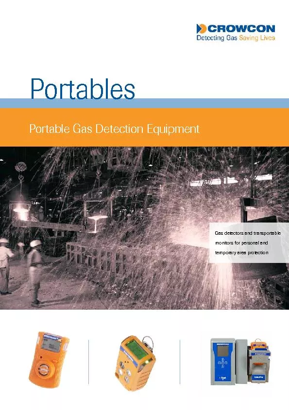 PortablesPortable Gas Detection EquipmentGas detectors and transportab