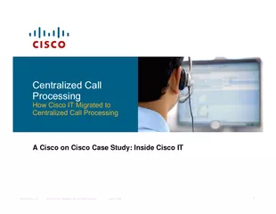 A Cisco on Cisco Case St udy Inside Cisco IT  Overview