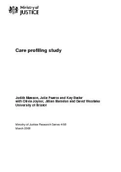 Care profiling study
