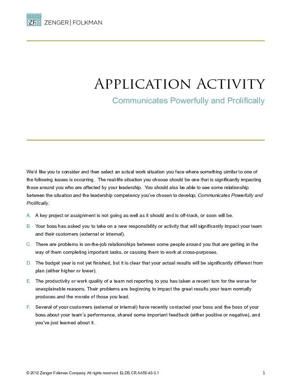 Application Activity