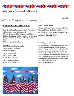 Katy Prairie Promenaders Newsletter