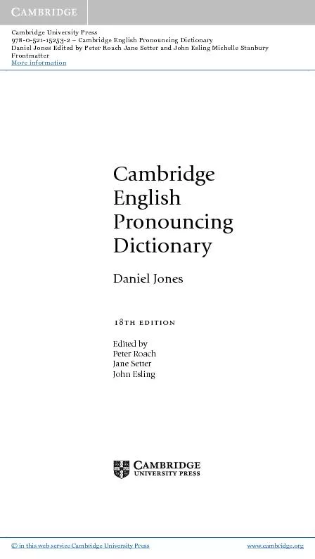 Cambridge University Press978-0-521-15253-2 – Cambridge English
