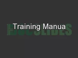 Training Manua