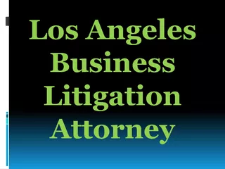 Los Angeles Business Litigation Attorney