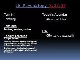 IB  Psychology