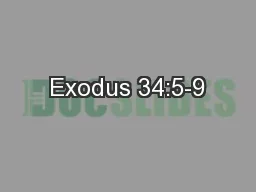 Exodus 34:5-9