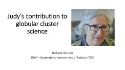 Judy’s contribution to globular cluster science
