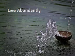 Live Abundantly