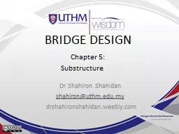 BRIDGE DESIGN