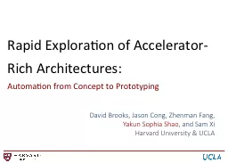 Rapid Exploration of Accelerator-Rich Architectures: