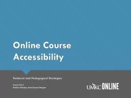 Online Course Accessibility