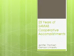 25 Years of SAMAB Cooperative