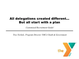 All delegations created different…