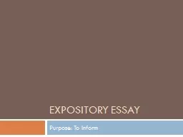 Expository essay