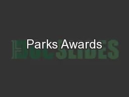 Parks Awards