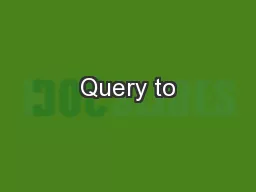 Query to