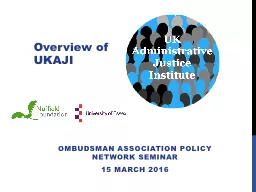 Ombudsman Association policy network seminar