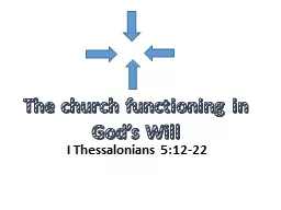 The church functioning in God’s Will