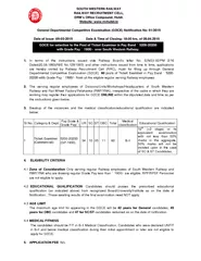 SOUTH WESTERN RAILWAY RAILWAY RECRUITMENT CELL DRMs Of