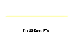The US-Korea FTA