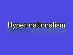 Hyper-nationalism