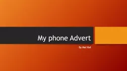 My phone Advert