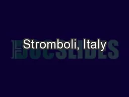 Stromboli, Italy