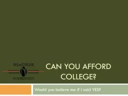 Can you afford college?