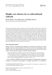 British Journal of Sociology of Education Vol