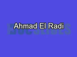 Ahmad El Radi