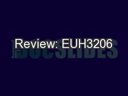 Review: EUH3206