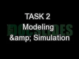 TASK 2  Modeling & Simulation