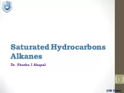 Saturated Hydrocarbons