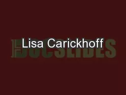 Lisa Carickhoff