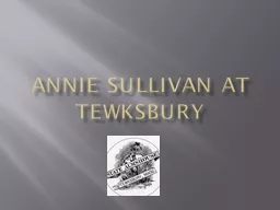 Annie Sullivan’s Early years