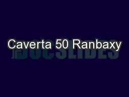 Caverta 50 Ranbaxy