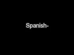 Spanish-