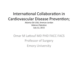 International Collaboration in Cardiovascular Disease Preve