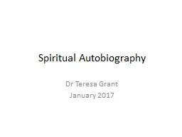 Spiritual Autobiography