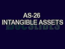 AS-26 INTANGIBLE ASSETS