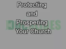 Protecting and Prospering Your Church