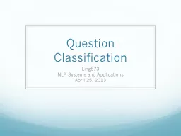 Question Classification