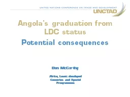 Angola's graduation from LDC status