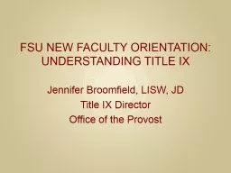 FSU New Faculty Orientation: