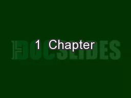 1  Chapter