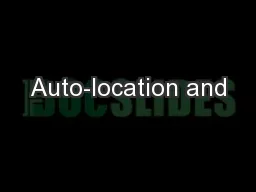 Auto-location and
