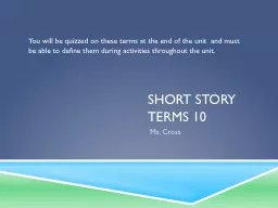 Short Story Terms 10