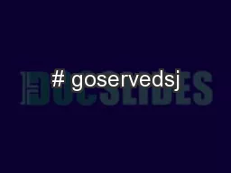 # goservedsj