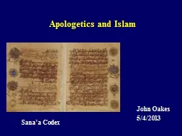 Apologetics and Islam