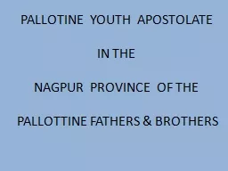 PALLOTINE  YOUTH  APOSTOLATE